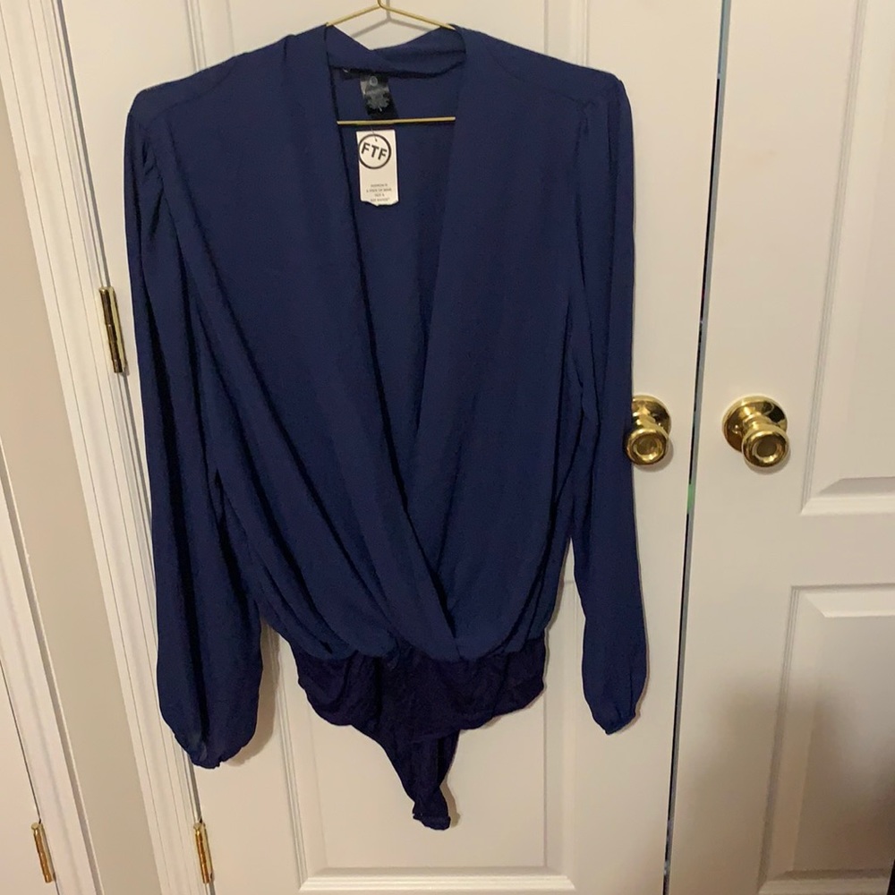 FTF Navy Surplice Body Suit